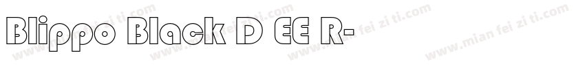 Blippo Black D EE R字体转换